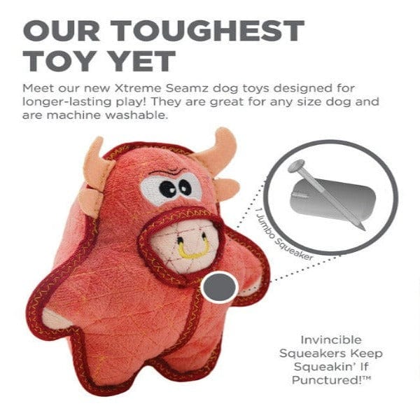 Outward Hound Xtreme Seamz Medium Dino Dog Toy - Image 5