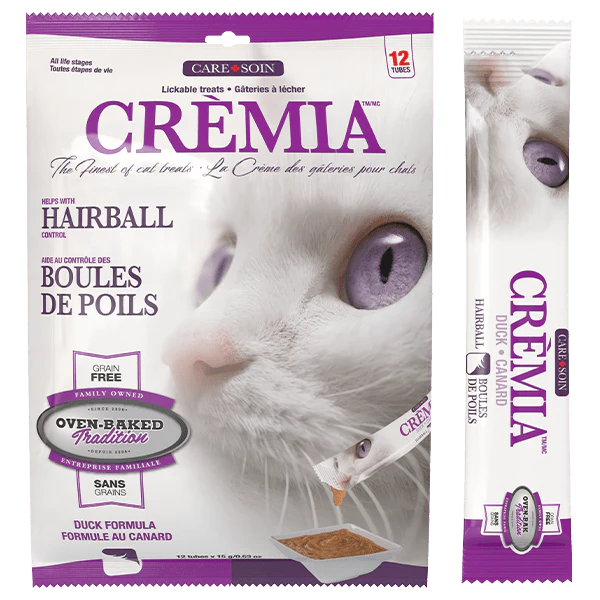 Oven-Baked Tradition Cremia Lickable Cat Treats | Hairball Formula - Duck