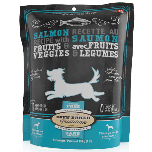 Oven-Baked Tradition Grain-Free Salmon with Fruits & Vegetables Dog Treats