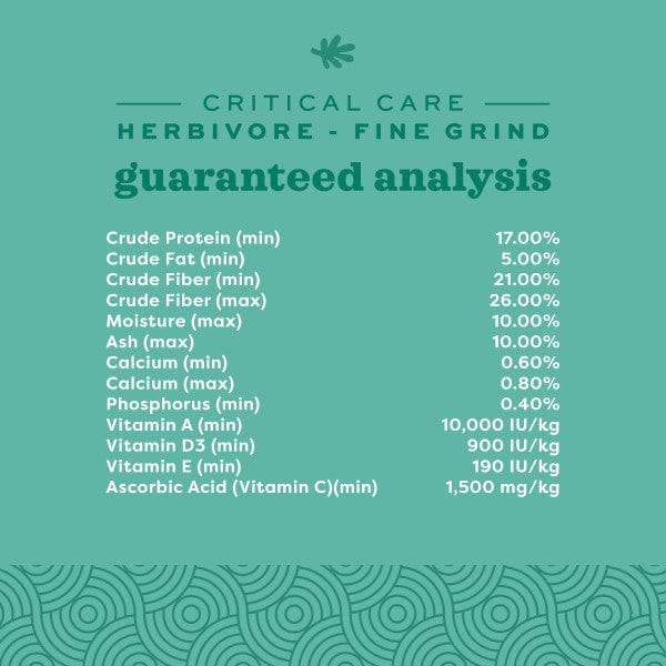 Oxbow Critical Care Herbivore; Fine Grind Papaya - Image 5