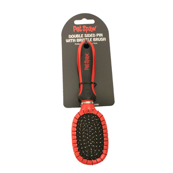 Pet Spaw Double Sided Pin with Bristle Brush - Image 2