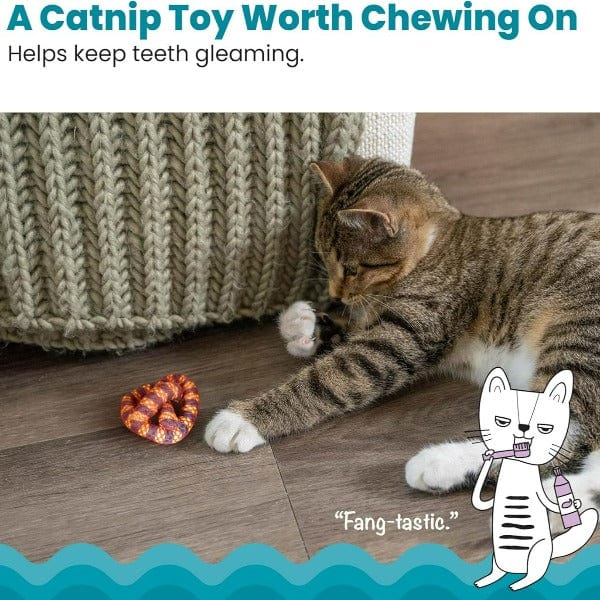 Petstages Catnip Plaque Pretzel Cat Toy - Image 3