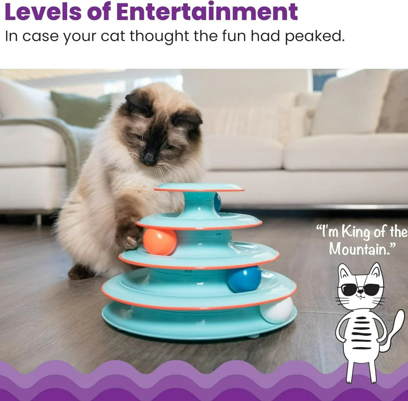 Petstages Chase Meowtain Cat Toy - Image 2