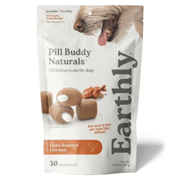 Earthly Pill Buddy Naturals Pill Hiding Treat for Dogs; Roasted Chicken Recipe