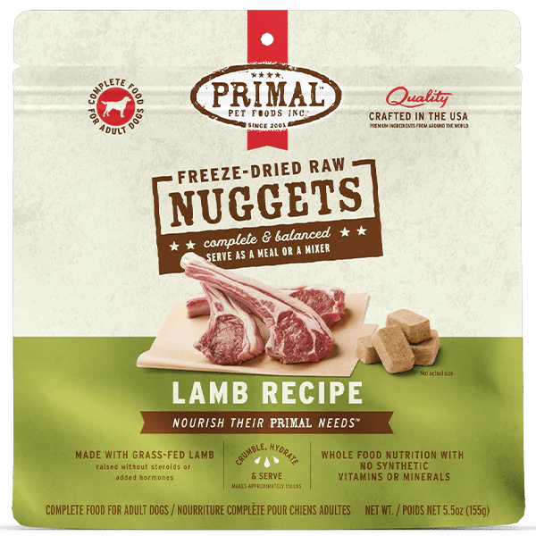 Primal Freeze Dried Lamb Nuggets for Dogs (SPECIAL ORDER ITEM)