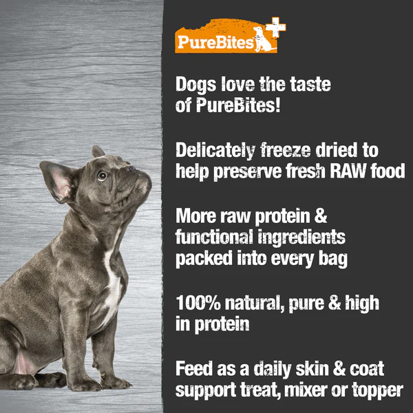 PureBites+ Skin & Coat Freeze Dried Dog Treats, 85g - Image 3
