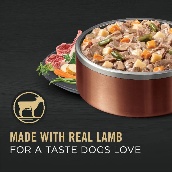 Purina Pro Plan Adult Lamb & Vegetables Entrée Slices in Gravy Canned Dog Food - Image 4