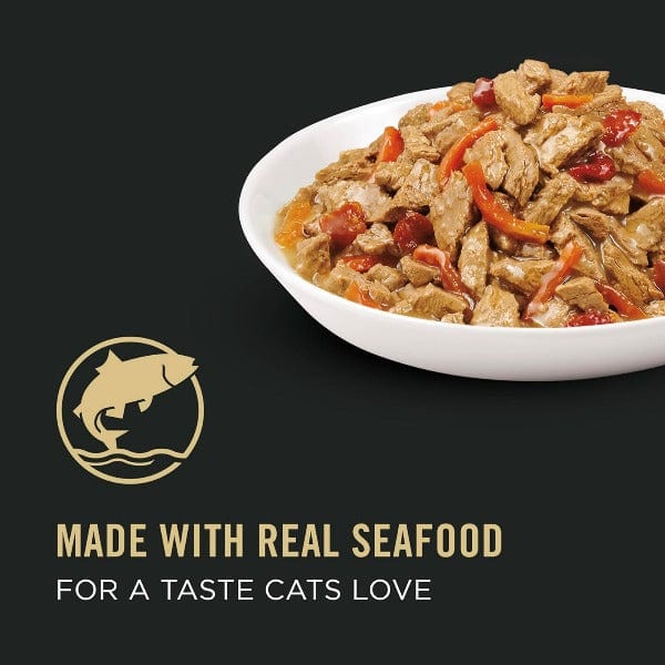 Purina Pro Plan Complete Essentials Seafood Stew Entrée in Sauce Canned Cat Food, 85g - Image 2