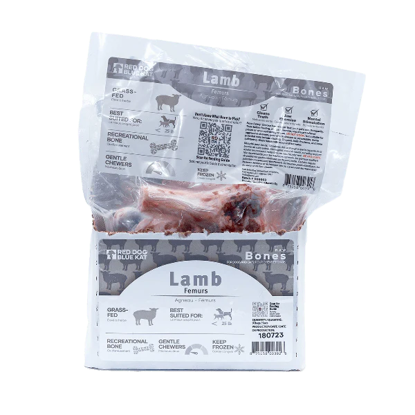 Red Dog Blue Kat Lamb Femurs, 4pk - Image 2