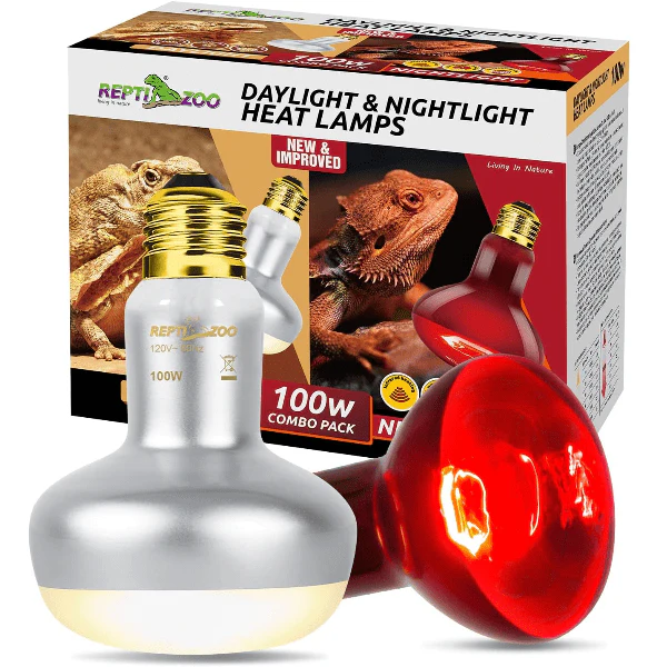 Reptizoo Combo Daylight & Nightlight Heat Lamps - Image 2