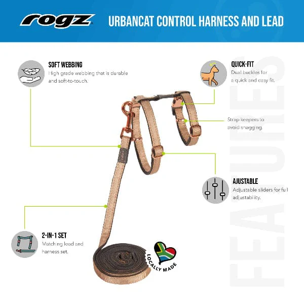Rogz UrbanCat Harness & Lead Set - Image 5