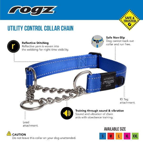 Rogz Utility Control Chain Dog Collar - Image 3