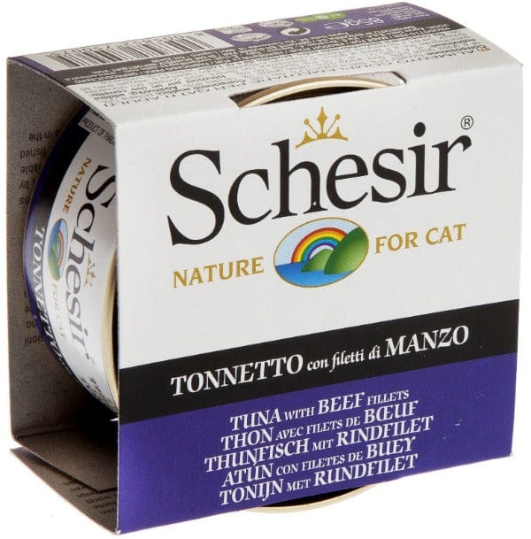 Schesir Tuna Entrée with Beef Fillets in Jelly Adult Wet Cat Food
