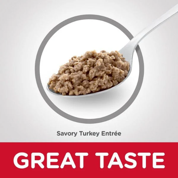 Science Diet Savory Turkey Entree Adult 7+ Canned Cat Food, 5.5oz - Image 2