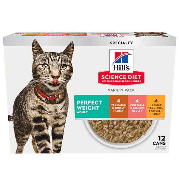 Science Diet Adult Perfect Weight Medley Canned Cat Food Variety Pack