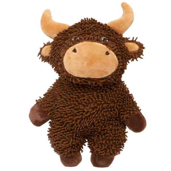 Silver Paw Fiberz Microfiber Farm Bull Dog Toy