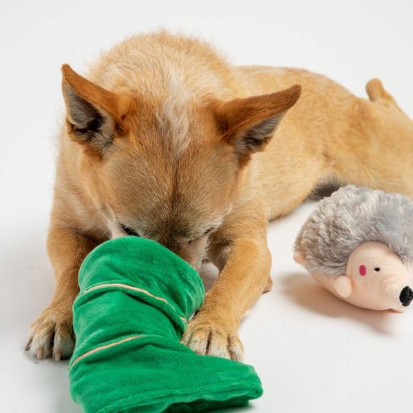 Silver Paw Sleeping Porcupine Dog Toy - Image 3