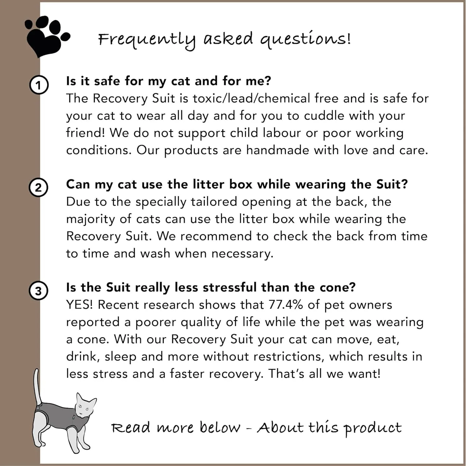 Suitical Recovery Suit for Cats - Image 8