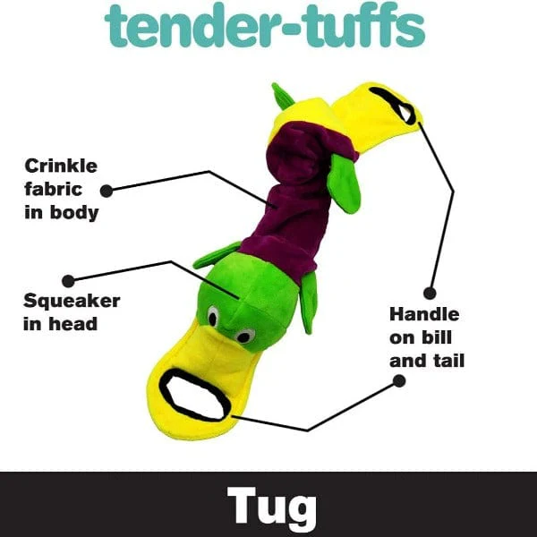 tender-tuffs Platypus Tug Plush Dog Toy - Image 3
