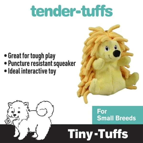 tender-tuffs Tiny Hedgehog Plush Dog Toy - Image 2