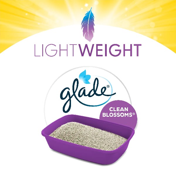 Tidy Cats LightWeight with Glade Clean Blossoms Clumping Cat Litter, 2.72kg - Image 3