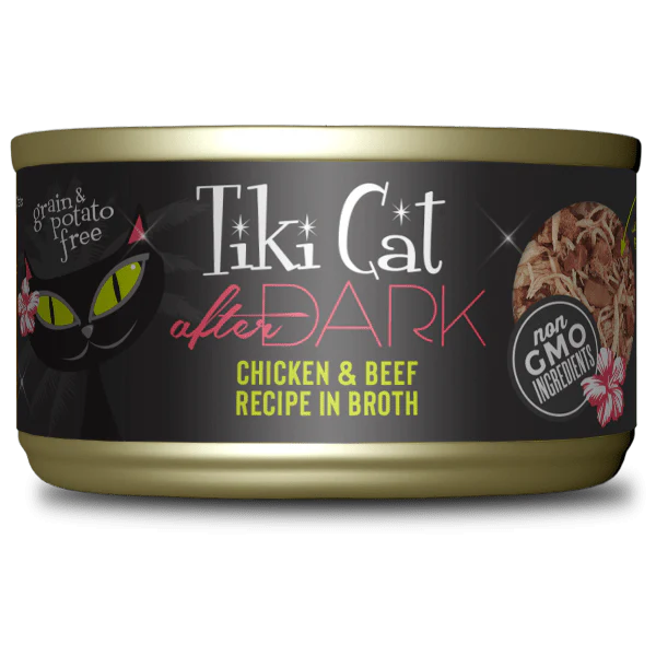 Tiki Cat After Dark | Chicken & Beef Recipe Canned Cat Food