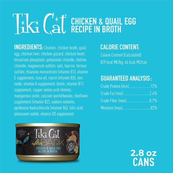 Tiki Cat After Dark | Chicken & Quail Egg Recipe Canned Cat Food - Image 7