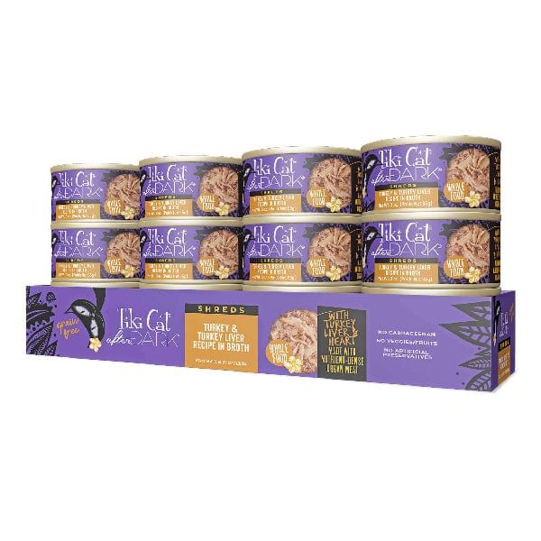 Tiki Cat After Dark | Shreds Turkey & Turkey Liver Recipe Canned Cat Food, 3oz - Image 7