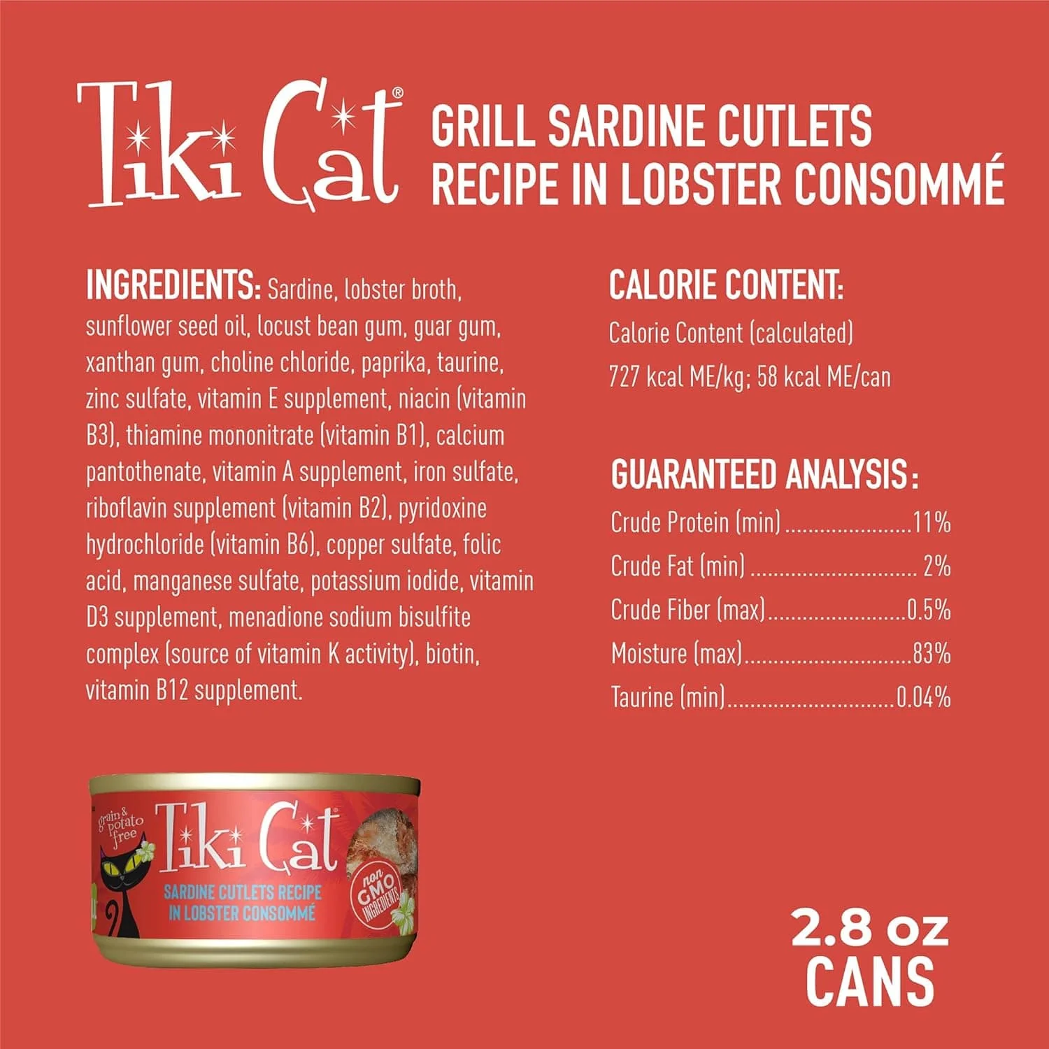 Tiki Cat Grill | Sardines & Lobster Canned Cat Food (SPECIAL ORDER ITEM) - Image 7