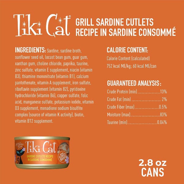 Tiki Cat Grill | Sardine Cutlets Canned Cat Food (SPECIAL ORDER ITEM) - Image 7