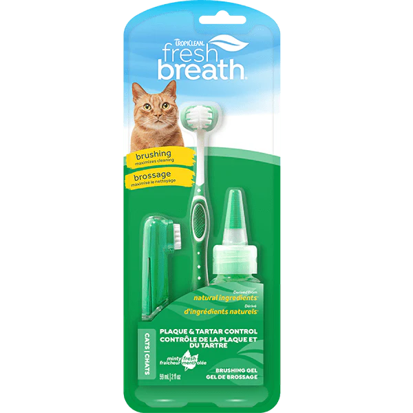 Tropiclean Fresh Breath Plaque & tartar Control Kit for Cats
