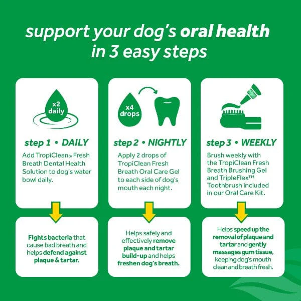 Tropiclean Fresh Breath Oral Care Kit For Dogs; Small/Medium Dogs - Image 7