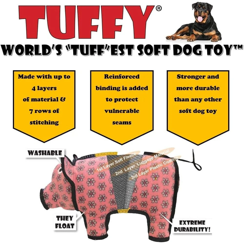 Tuffy Red Alien Dog Toy - Image 4