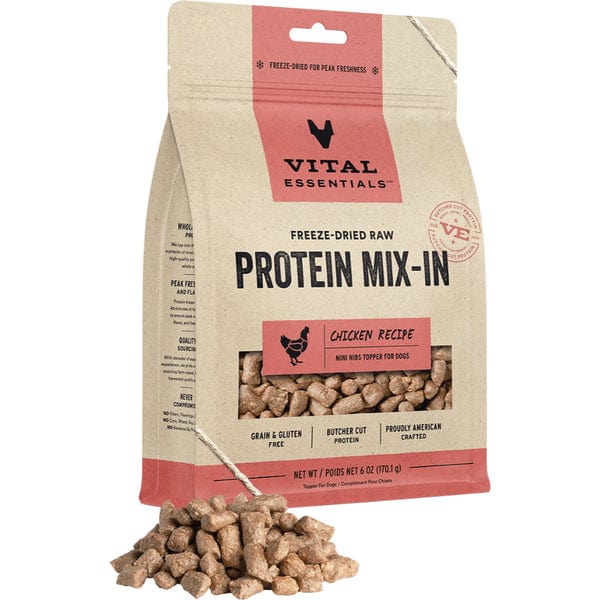 Vital Essentials Freeze-Dried Raw Protein Mix-In Chicken Recipe Dog Food Topper - Image 2