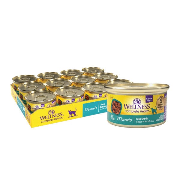 Wellness Complete Health Morsels Tuna Entree in Gravy Canned Cat Food, 3oz - Image 4