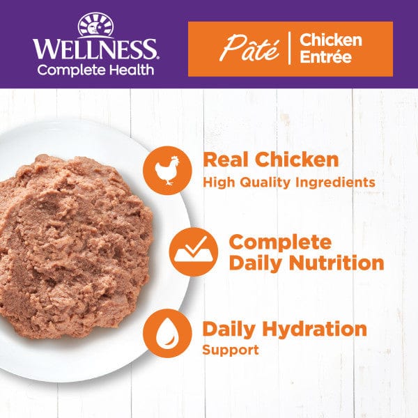 Wellness Complete Health Pate Chicken Entree Canned Cat Food, 5.5oz - Image 2