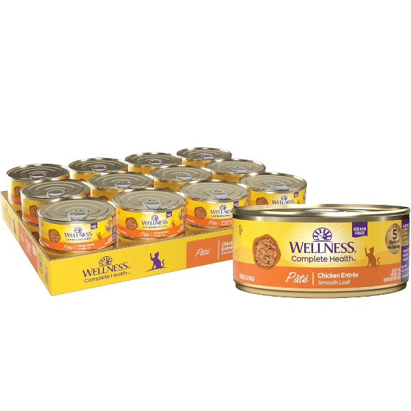 Wellness Complete Health Pate Chicken Entree Canned Cat Food, 5.5oz - Image 4