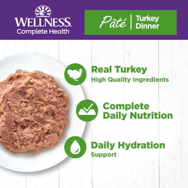 Wellness Complete Health Pate Turkey Dinner Canned Cat Food - Image 2