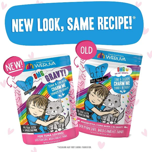 B.F.F. Charm Me Tuna & Chicken Dinner in Gravy Pouch Cat Food - Image 7