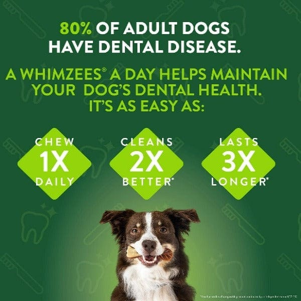 Whimzees Veggie Sausage Natural Dental Chew - Image 3