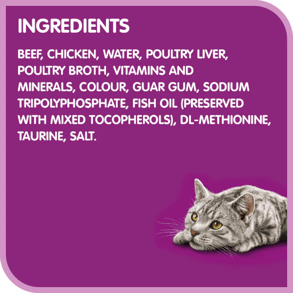 Whiskas Perfect Portions Beef Pâté Wet Cat Food - Image 5