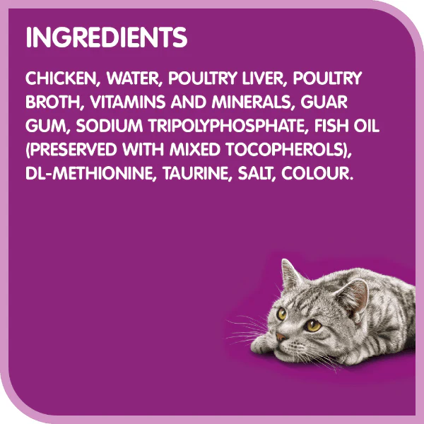 Whiskas Perfect Portions Chicken Pâté Wet Cat Food - Image 5