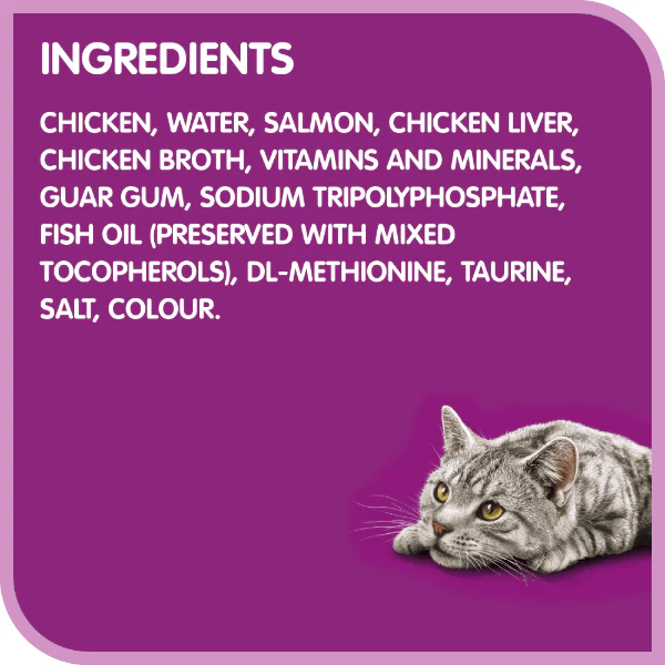 Whiskas Perfect Portions Salmon Pâté Wet Cat Food - Image 5