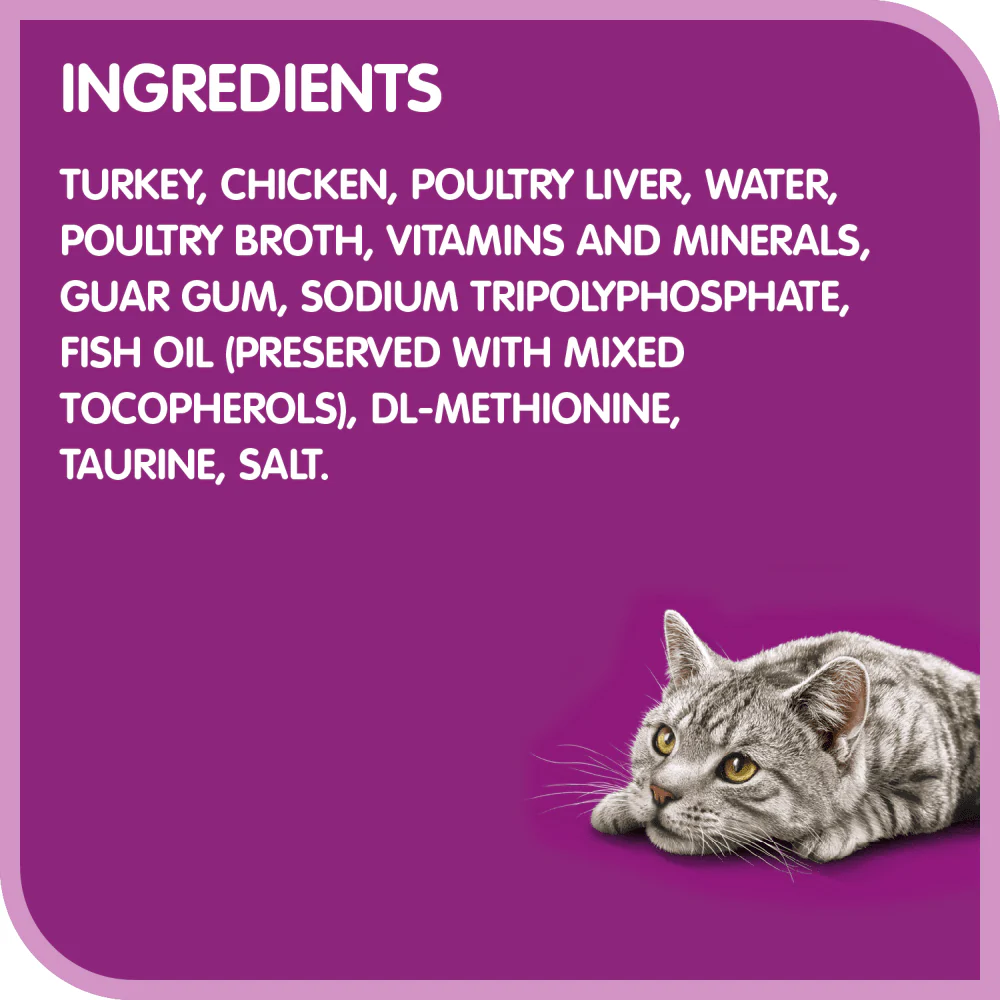 Whiskas Perfect Portions Turkey Pâté Wet Cat Food - Image 5