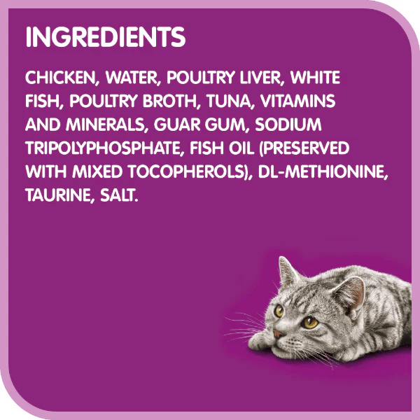 Whiskas Perfect Portions Whitefish & Tuna Pâté Wet Cat Food - Image 5