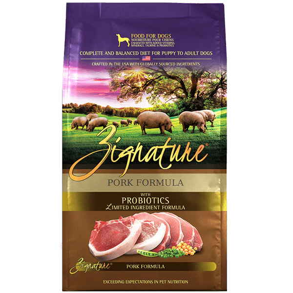 Zignature Limited Ingredient Pork Formula Dry Dog Food