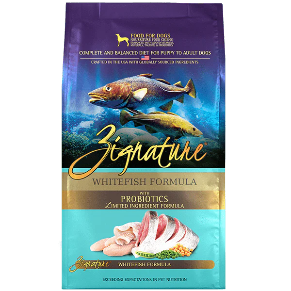 Zignature Limited Ingredient Whitefish Formula Dry Dog Food, 4lb