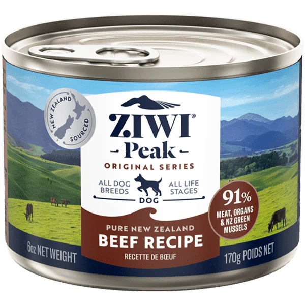 ZIWI Peak Original Series Beef Recipe Canned Dog Food, 6oz