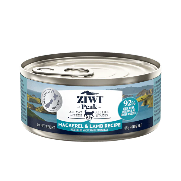 ZIWI Peak Original Series Mackerel & Lamb Recipe Canned Cat Food, 3oz