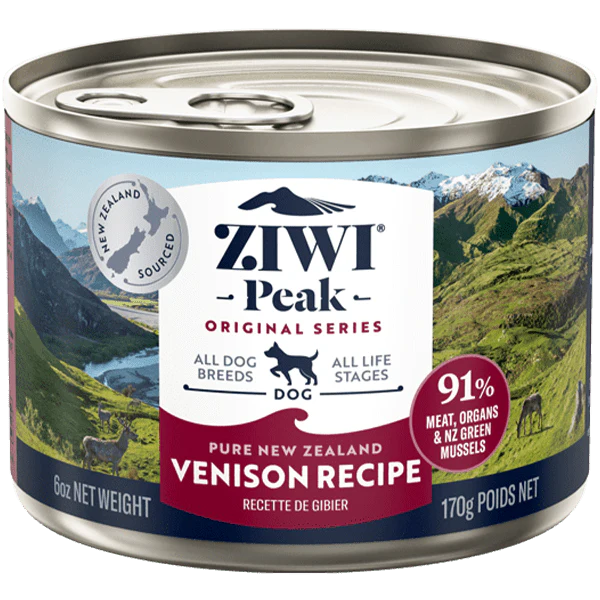 ZIWI Peak Original Series Venison Recipe Canned Dog Food, 6oz